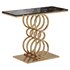 Black Narrow Console Table Marble - Thumbnail 1