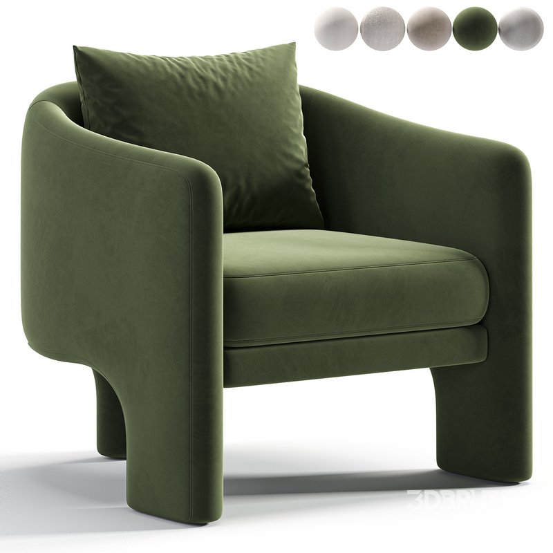 Upland Upholstered Armchair Image 1