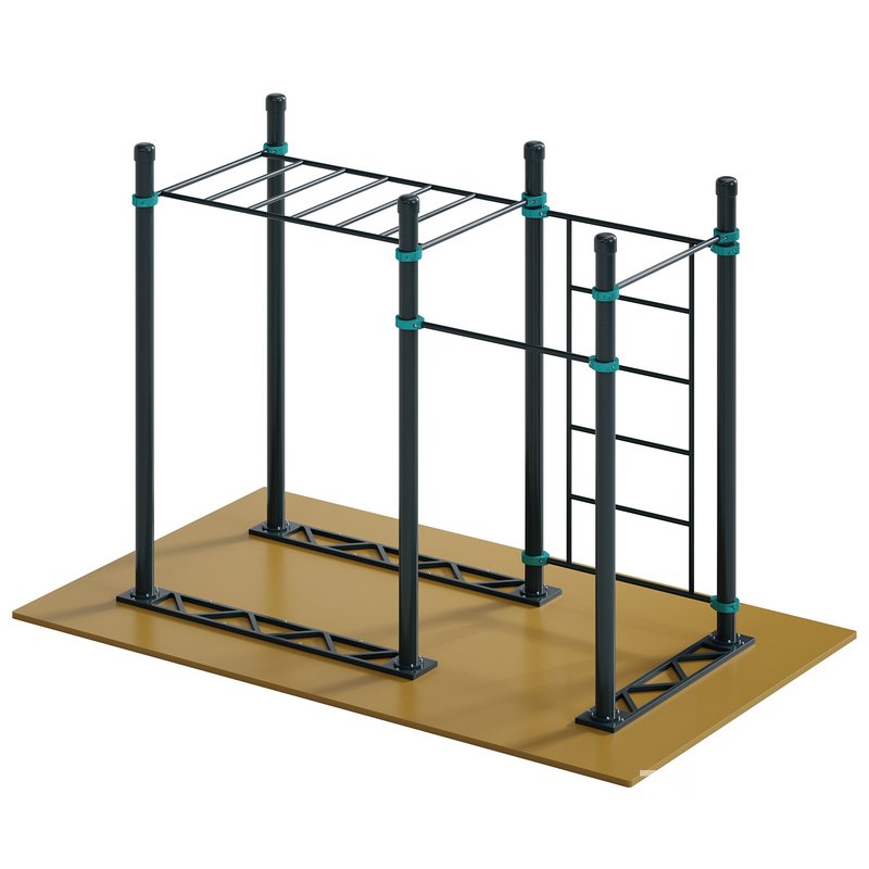 Swedish wall hand walker and 2 horizontal bars Igarka by Kenguru Image 2