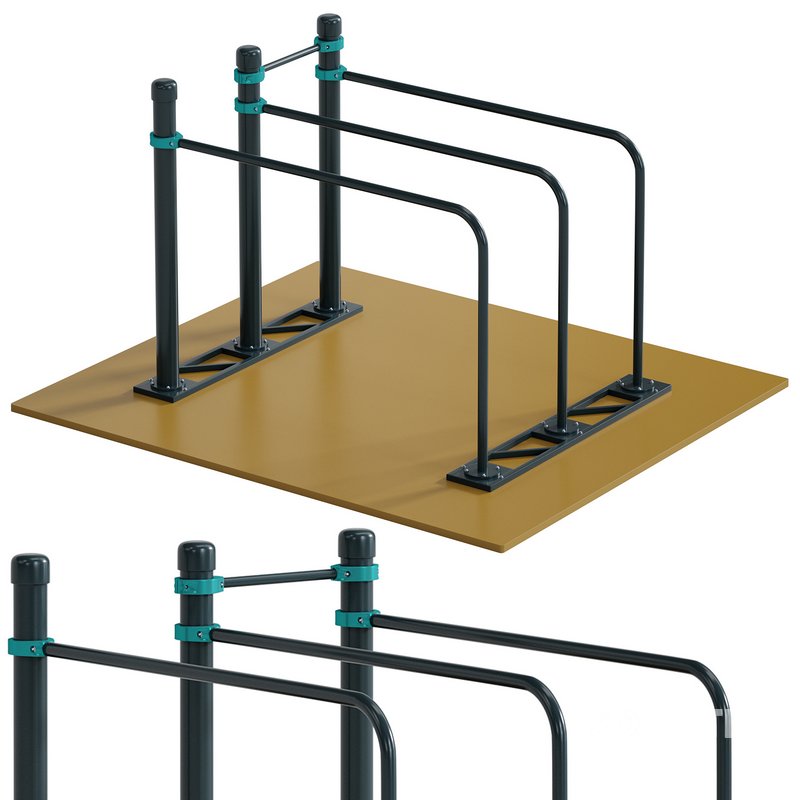 Double Curved Gym Bars by Kenguru Image 3