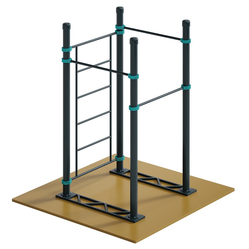 Swedish wall and 3 horizontal bars by Kenguru Image 1