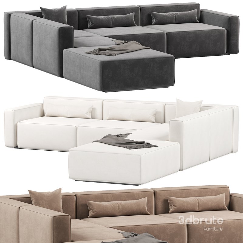 Mix Modular 5 Piece Sectional Sofa Image 2