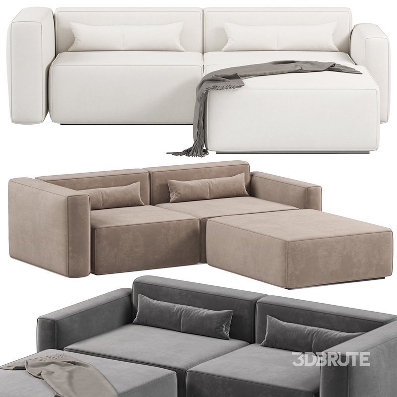 Mix Modular 3 PC Sectional Image 3