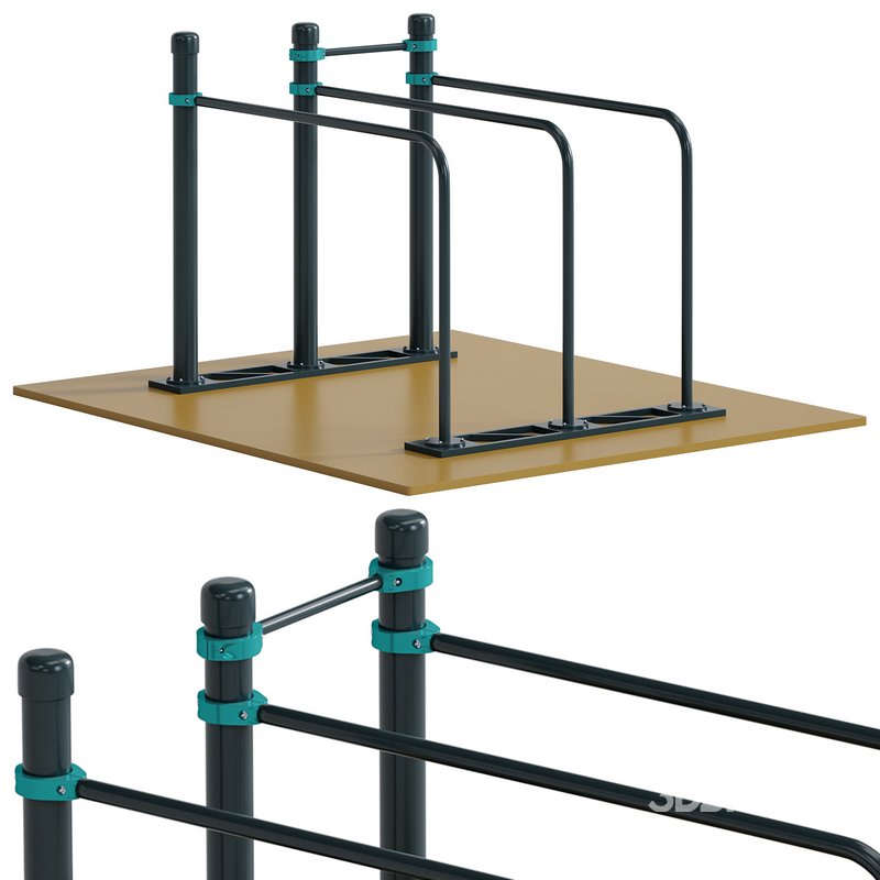 Double Curved Gym Bars by Kenguru Image 1