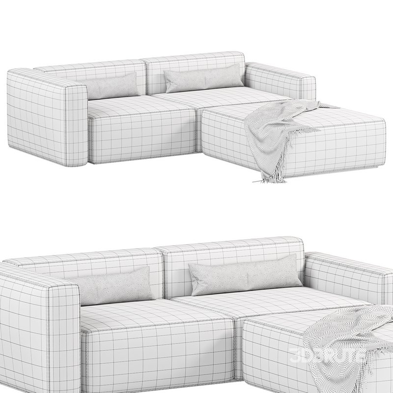 Mix Modular 3 PC Sectional Image 2