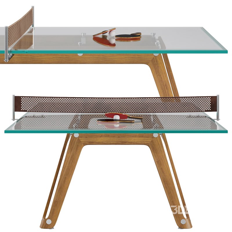 Lungolinea Wood Tennis table by Impatia Image 4