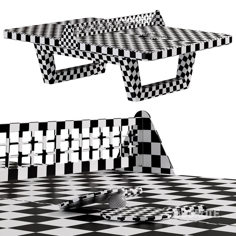 Outdoor tennis table made of natural concrete by Impuls ks Image 5