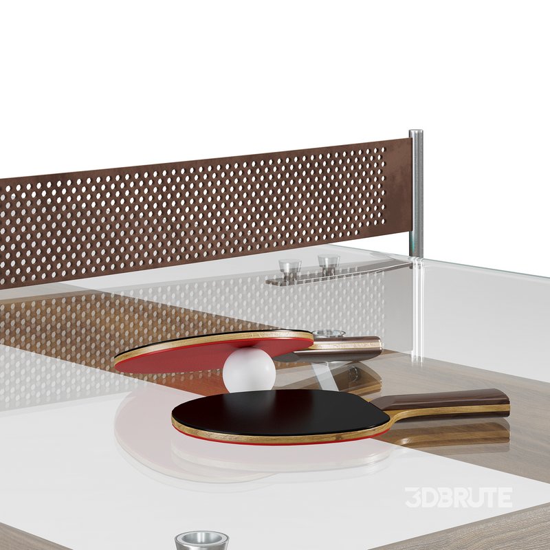 Lungolinea Wood Tennis table by Impatia Image 5