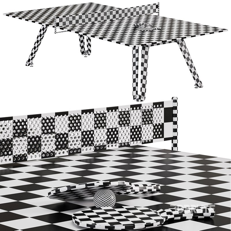 Lungolinea Wood Tennis table by Impatia Image 6