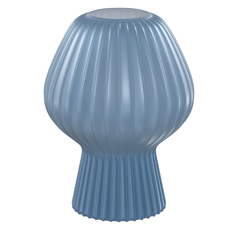Ribbed Glass Table Lamp Image 1