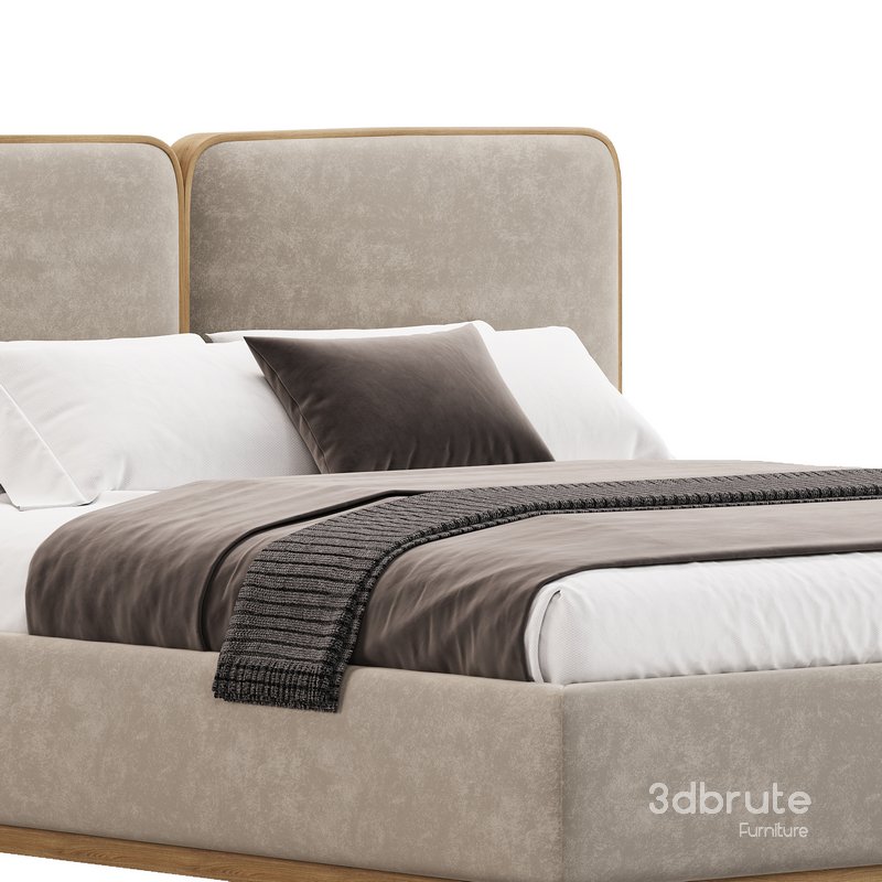 Gem Upholstered King Queen Bed Image 2