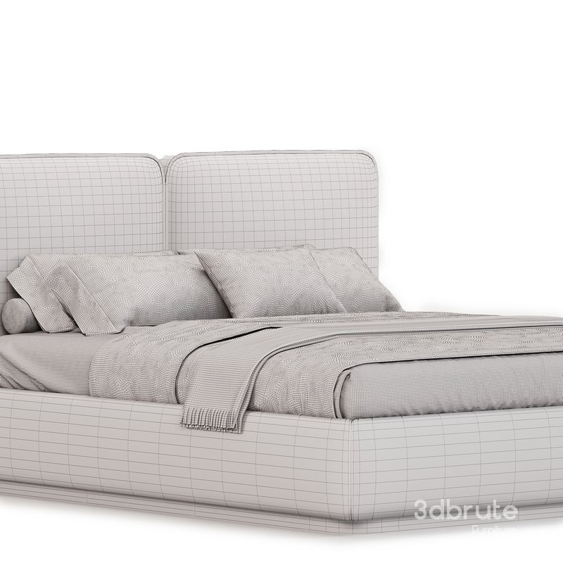 Gem Upholstered King Queen Bed Image 3