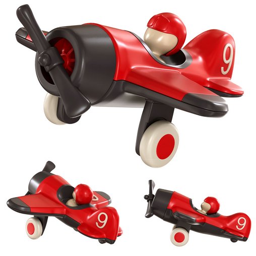 Playforever Mimmo Aeroplane Red