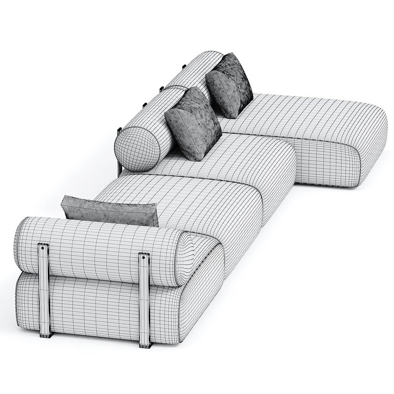 Contemporary Modular System Black Steel Image 2