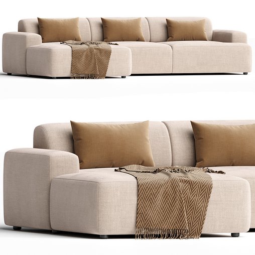 Hoekbank Arrezzo boucle Naduvi Collection