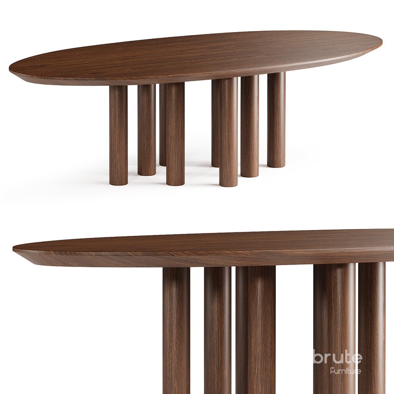 023 Solid Oak Dining Table Image 1