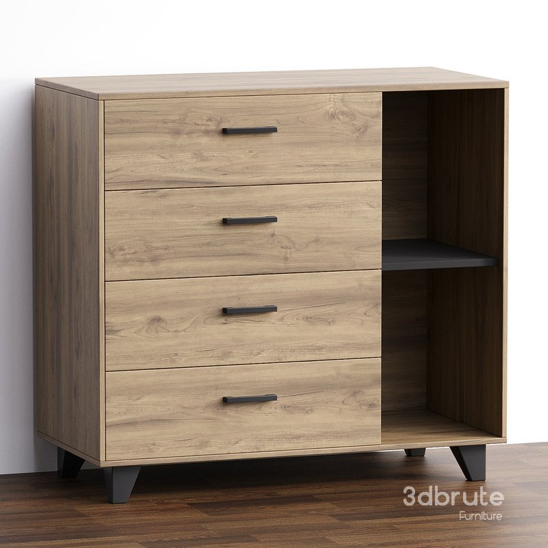 Oakland Chest of drawers Oakland-2 Irish Oak Image 3