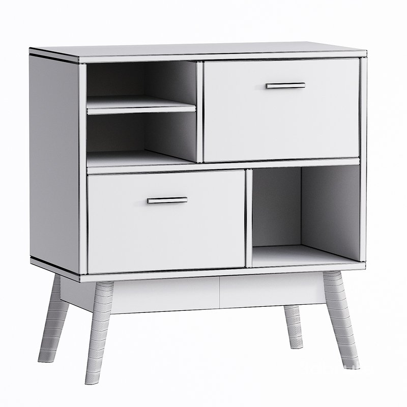 Nordic Chest of drawers Nordic-1 Wood Gray Image 2