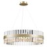 ALLIE MULTI TIERED CASCADING GOLD CRYSTAL CHANDELIER - Thumbnail 1