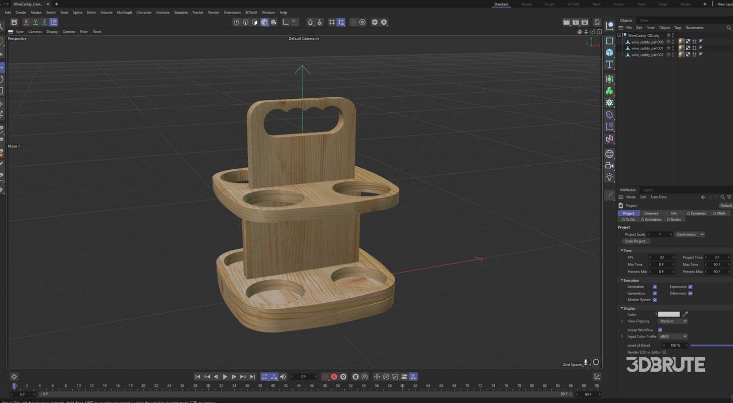 Wooden Wine Caddy Image 3