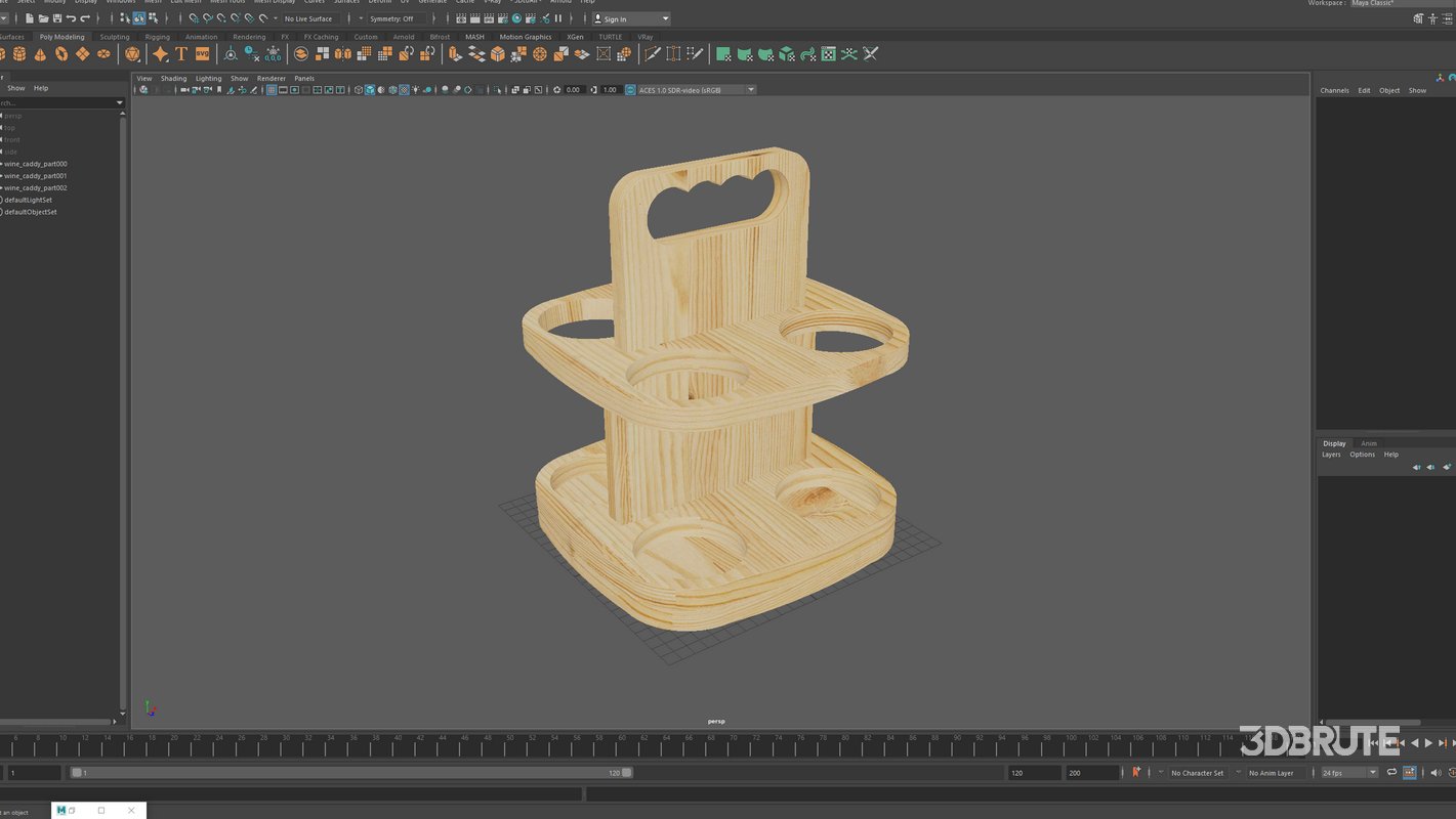 Wooden Wine Caddy Image 16