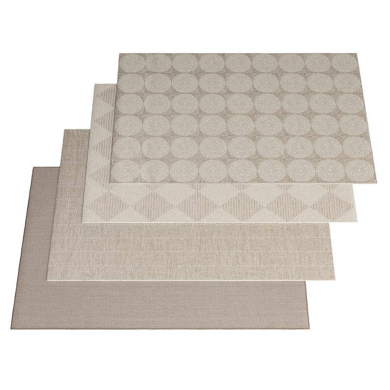Rug Nillo Taupe and Rug Lex Beige By Benuta Image 1