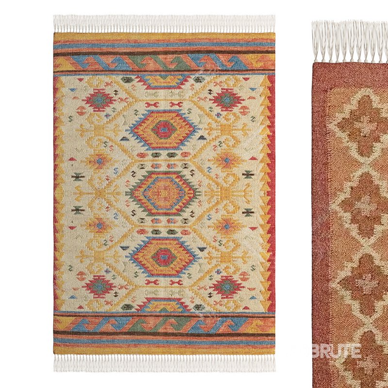 Handmade Area Kilim Rug by Urban Outfitters Image 1
