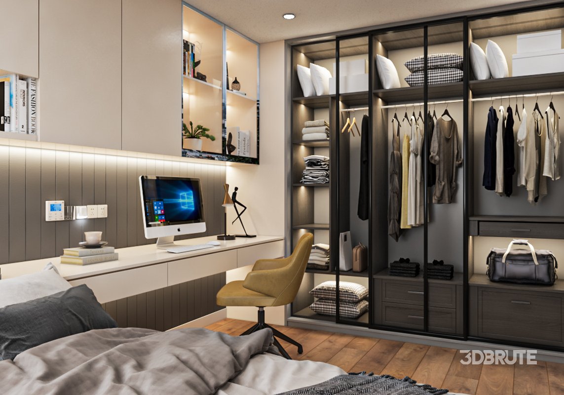 Smart Study Room With Bed Image 2