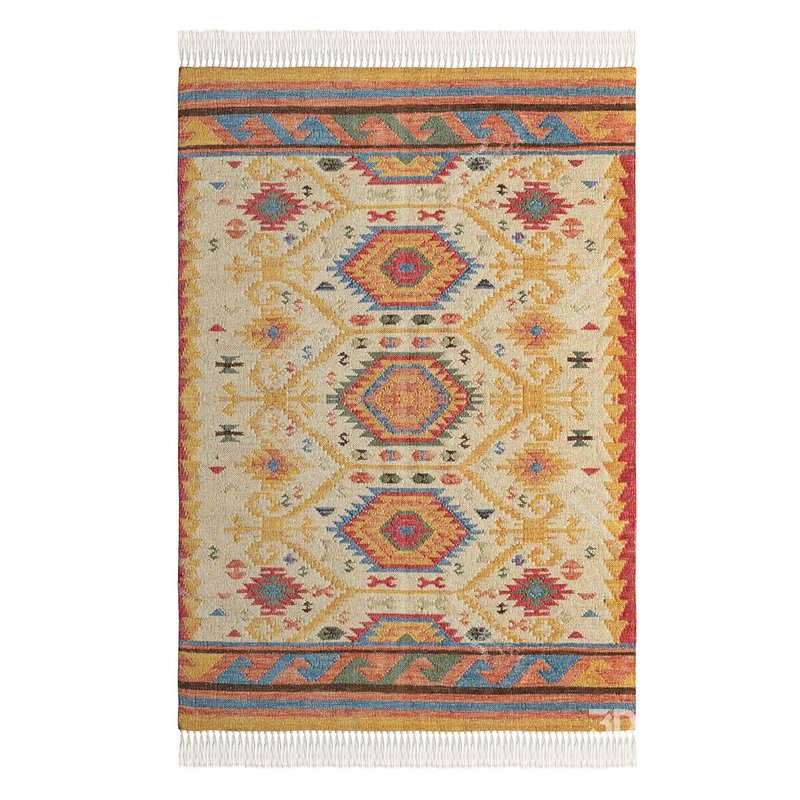 Handmade Area Kilim Rug by Urban Outfitters Image 3