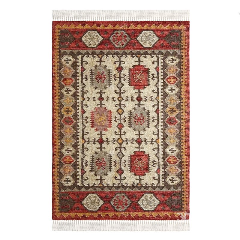 Wool Jute Rug and Handwoven Wool Jute Kilim Rug by Urban Outfitters Image 3