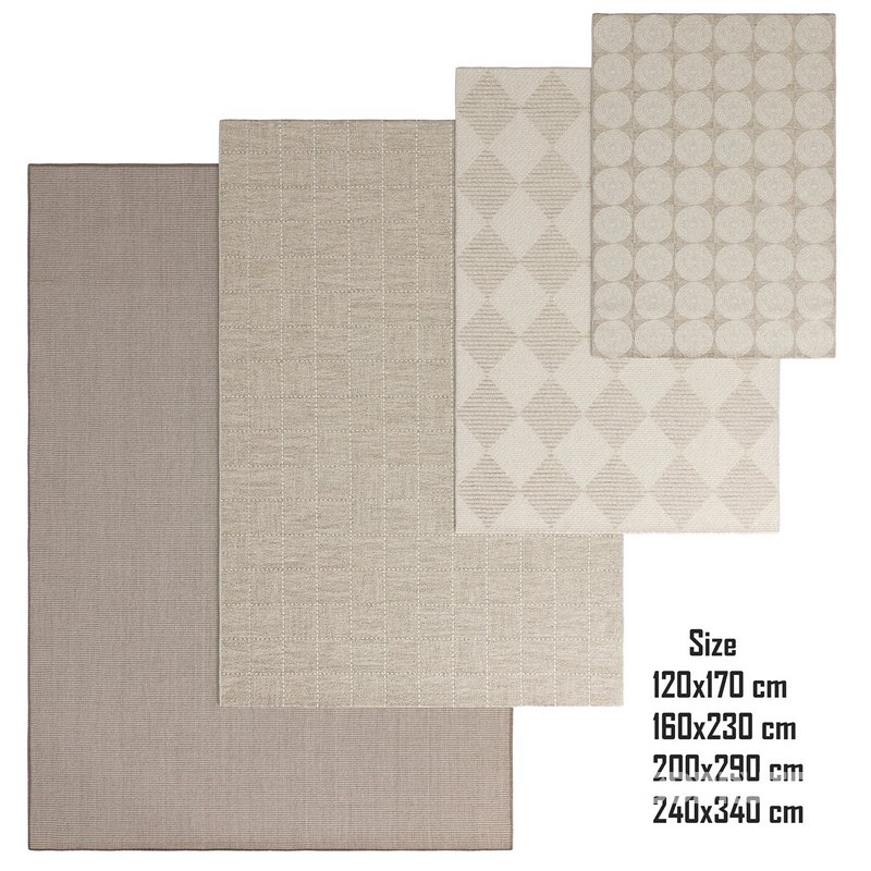 Rug Nillo Taupe and Rug Lex Beige By Benuta Image 5