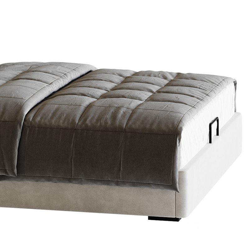 Beige Upholstered Modern Headboard Image 10