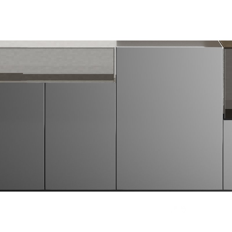 Black glass sideboard Image 10