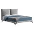Clara White Suede Fabric Modern Bed - Thumbnail 10