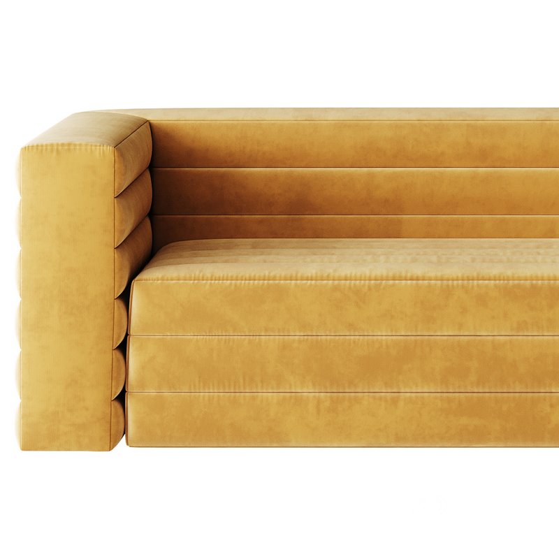 CAMEL VELVET SOFA Image 10