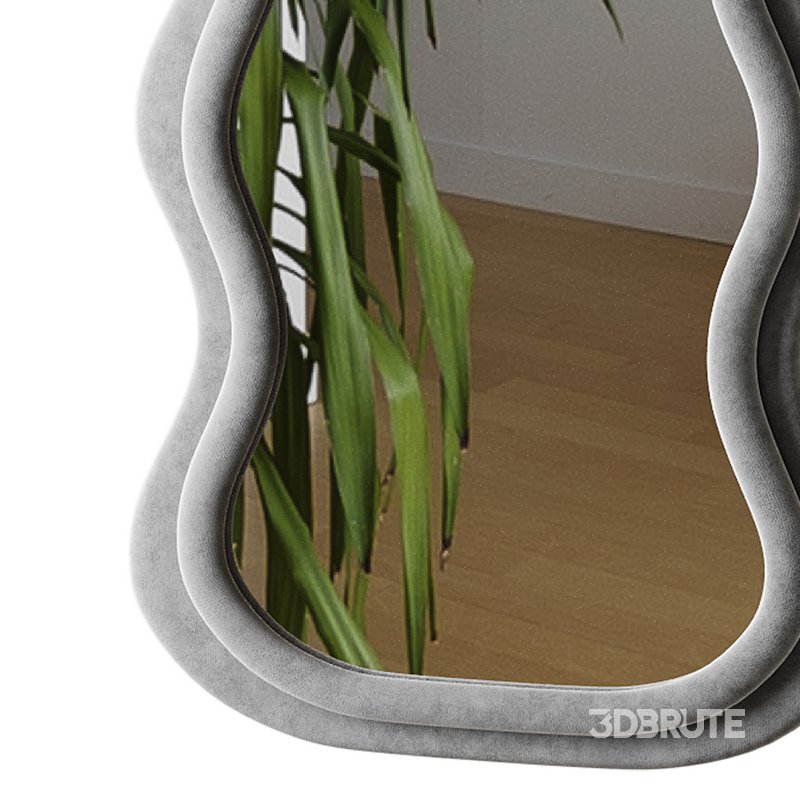 BOJOY Full Length Irregular Wavy Mirror Image 10