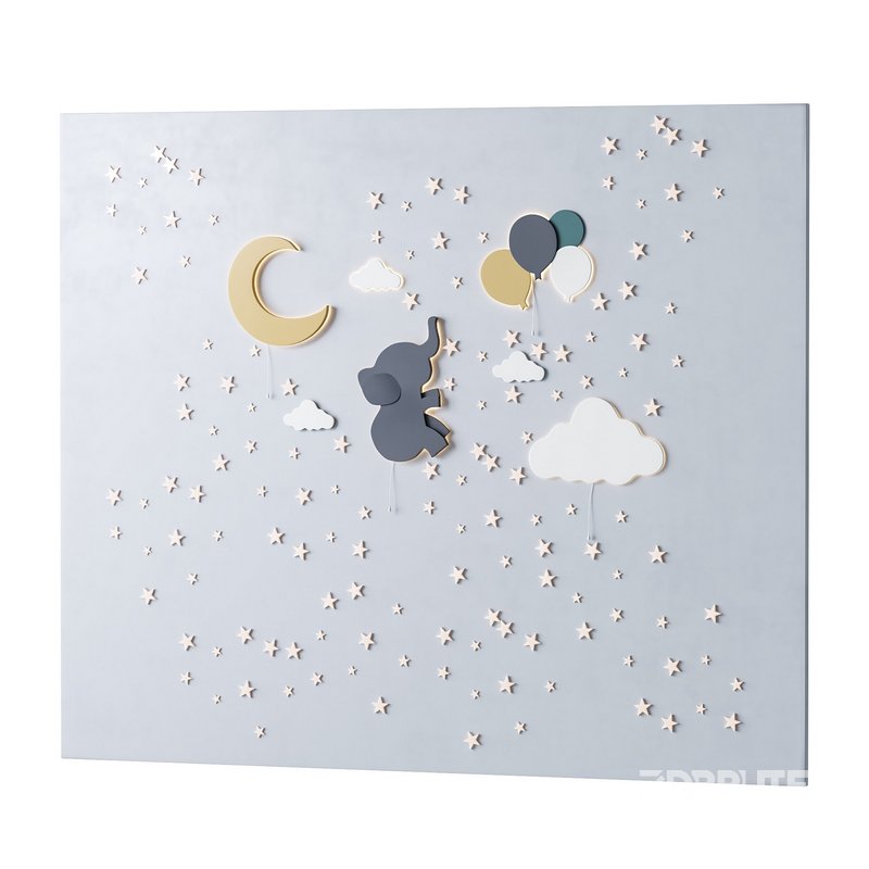 Decorative wall panel for children Image 1