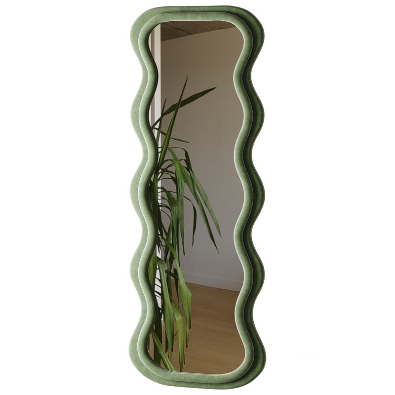 BOJOY Full Length Irregular Wavy Mirror Image 11