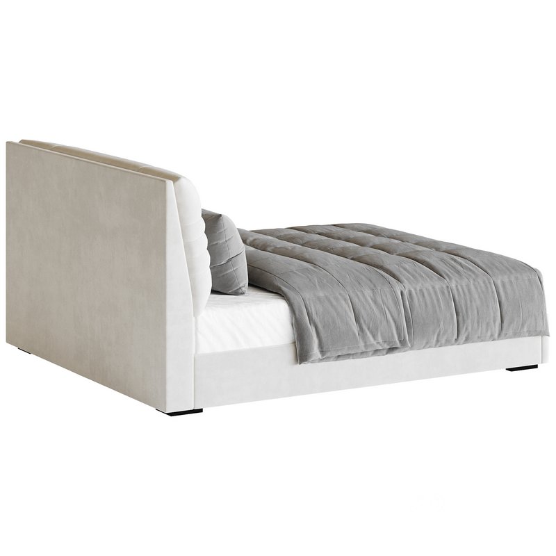 Beige Upholstered Modern Headboard Image 11