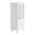 Cabinet Included White Closed Back Wooden Standard Bookcase - Thumbnail 12