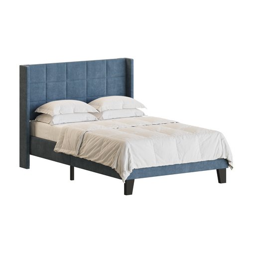 Padded adult double bed
