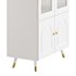 Cabinet Included White Closed Back Wooden Standard Bookcase - Thumbnail 13