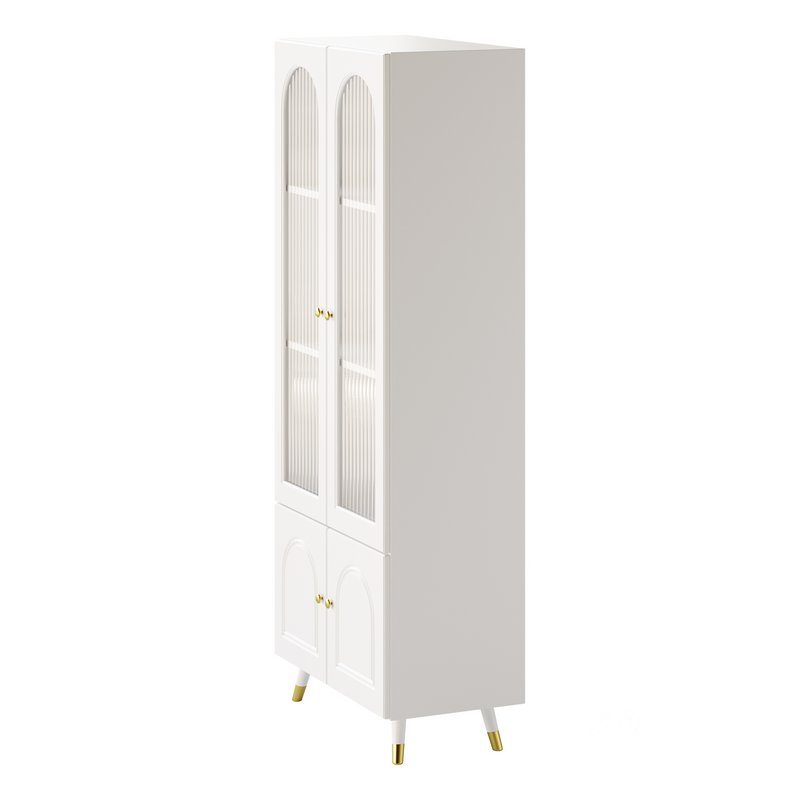 Cabinet Included White Closed Back Wooden Standard Bookcase 2 Image 13