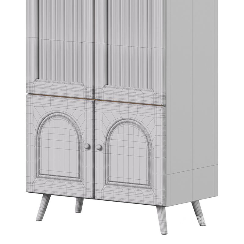 Cabinet Included White Closed Back Wooden Standard Bookcase 3 Image 14