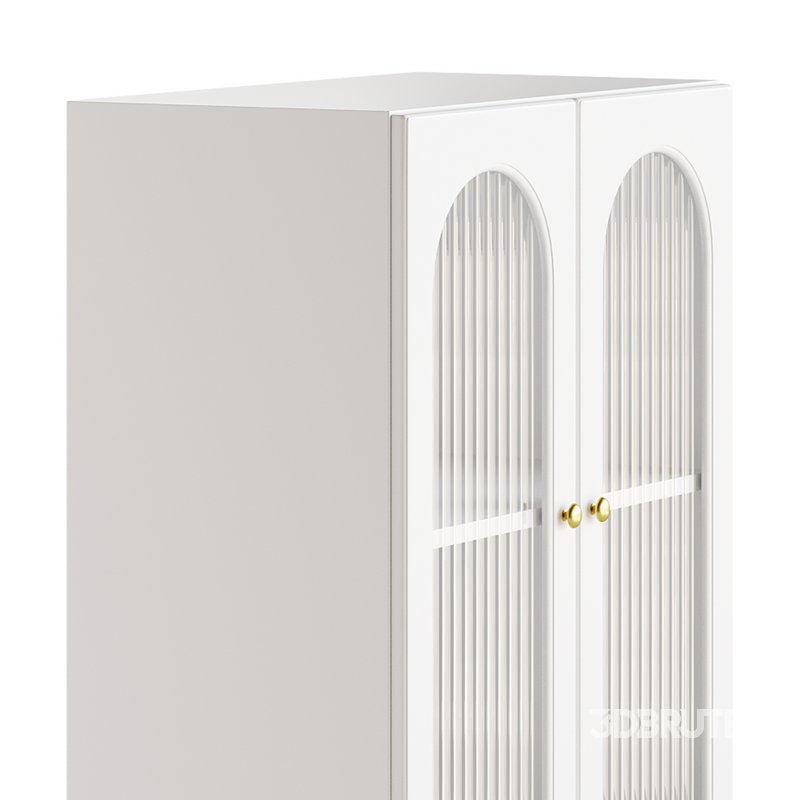 Cabinet Included White Closed Back Wooden Standard Bookcase Image 14