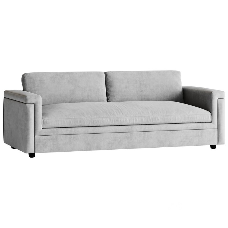 CEVA LIGHT BLUE PERFORMANCE VELVET SLEEPER SOFA Image 14