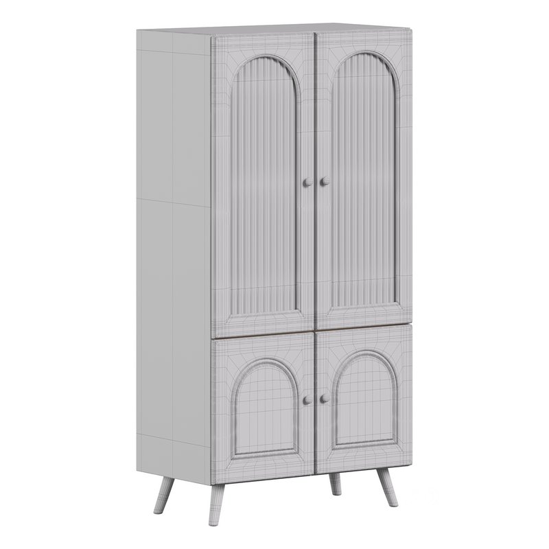 Cabinet Included White Closed Back Wooden Standard Bookcase Image 15