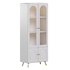 Cabinet Included White Closed Back Wooden Standard Bookcase 2 - Thumbnail 1