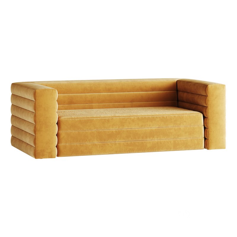 CAMEL VELVET SOFA Image 15