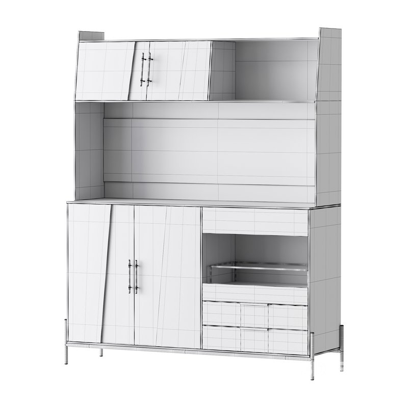 Cabinet with high shelves for the kitchen Image 17